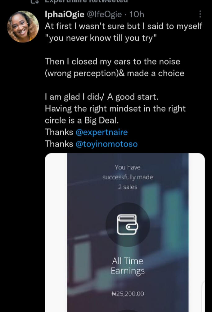 Testimonial from a student