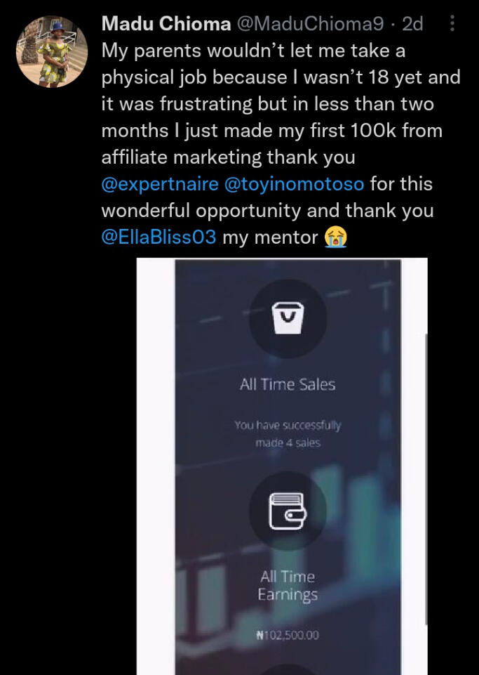 Testimonial from a student