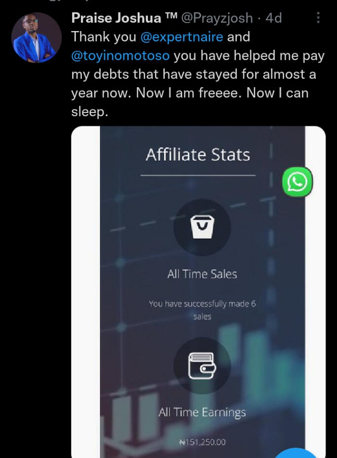 Testimonial from a student